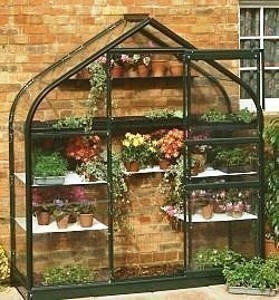 GREEN SUPREME WALL GARDEN 6ftx2ft LEAN TO HORTI